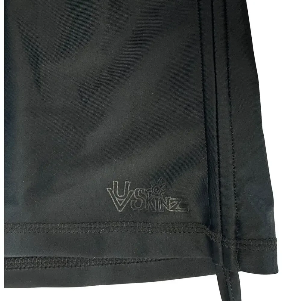 UV Skinz Tankini Swim Top Black UPF 50+ Size M